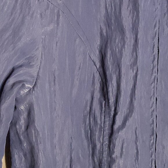 Christopher & Banks Blue Iridescent Full Zip Jacket Small - Picture 4 of 8